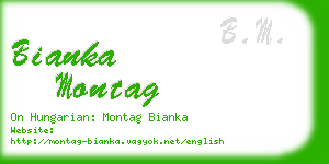 bianka montag business card